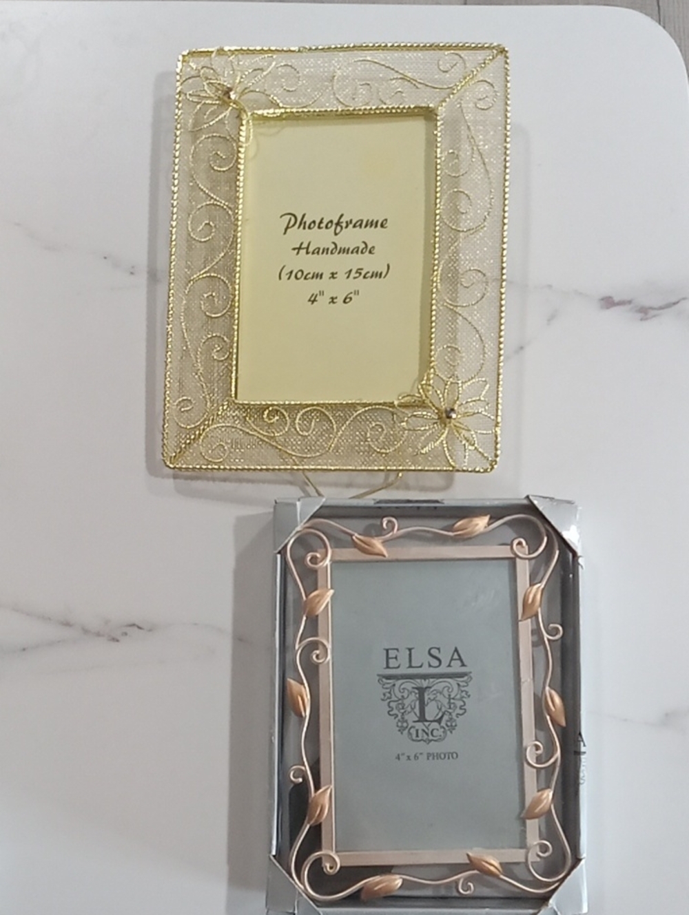 2, 4x6 Photo Frames